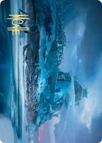 Port of Karfell Art Card (Gold-Stamped Signature) - Art Series: Kaldheim - Magic: The Gathering card