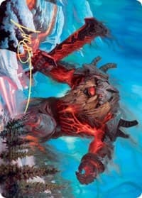 Quakebringer Art Card (Gold-Stamped Signature) - Art Series: Kaldheim - Magic: The Gathering card