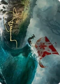 Run Ashore Art Card (Gold-Stamped Signature) - Art Series: Kaldheim - Magic: The Gathering card