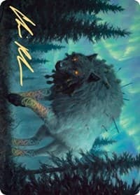 Sarulf, Realm Eater Art Card (Gold-Stamped Signature) - Art Series: Kaldheim - Magic: The Gathering card
