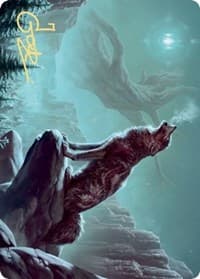 Sarulf's Packmate Art Card (Gold-Stamped Signature) - Art Series: Kaldheim - Magic: The Gathering card