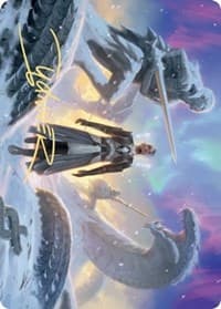Search for Glory Art Card (Gold-Stamped Signature) - Art Series: Kaldheim - Magic: The Gathering card