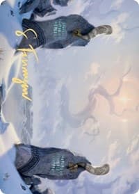Snow-Covered Plains (74/81) Art Card (Gold-Stamped Signature) - Art Series: Kaldheim - Magic: The Gathering card
