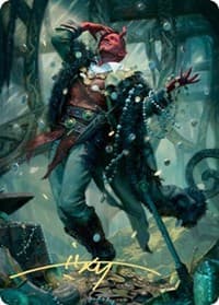 Tibalt, Cosmic Impostor Art Card (Gold-Stamped Signature) - Art Series: Kaldheim - Magic: The Gathering card