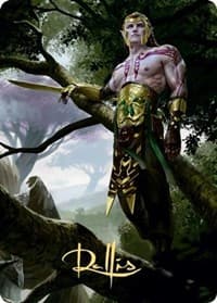 Tyvar Kell Art Card (Gold-Stamped Signature) - Art Series: Kaldheim - Magic: The Gathering card