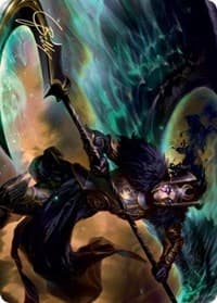 Vengeful Reaper Art Card (Gold-Stamped Signature) - Art Series: Kaldheim - Magic: The Gathering card