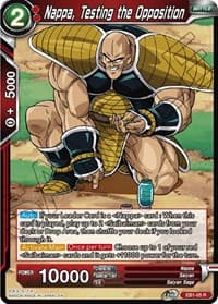 Nappa, Testing the Opposition - Battle Evolution Booster - Dragon Ball Super: Masters card