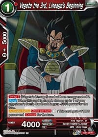 Vegeta the 3rd, Lineage's Beginning - Battle Evolution Booster - Dragon Ball Super: Masters card