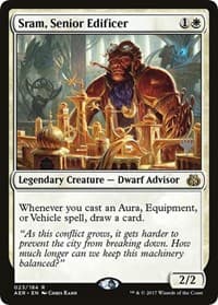 Sram, Senior Edificer - Promo Pack: Kaldheim - Magic: The Gathering card