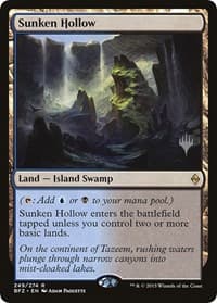 Sunken Hollow - Promo Pack: Kaldheim - Magic: The Gathering card
