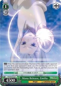 Mana Release, Emilia - Re:ZERO: The Frozen Bond - Weiss Schwarz card