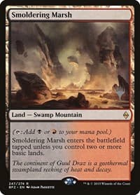 Smoldering Marsh - Promo Pack: Kaldheim - Magic: The Gathering card