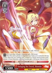 Swinging Her Sword, Momoko - Magia Record: Puella Magi Madoka Magica [Side Story] (Mobile) - Weiss Schwarz card