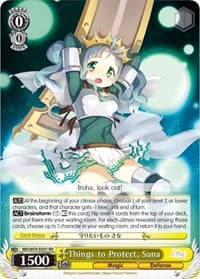 Things to Protect, Sana - Magia Record: Puella Magi Madoka Magica [Side Story] (Mobile) - Weiss Schwarz card