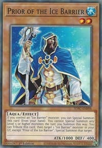 Prior of the Ice Barrier - Structure Deck: Freezing Chains - YuGiOh card