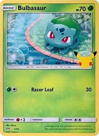 Bulbasaur - McDonald's 25th Anniversary Promos - Pokemon card