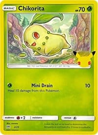 Chikorita - McDonald's 25th Anniversary Promos - Pokemon card