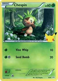 Chespin - McDonald's 25th Anniversary Promos - Pokemon card