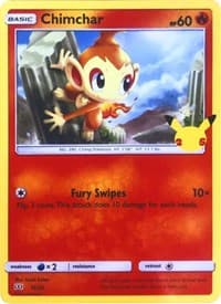 Chimchar - McDonald's 25th Anniversary Promos - Pokemon card
