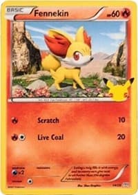 Fennekin - McDonald's 25th Anniversary Promos - Pokemon card