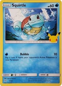 Squirtle - McDonald's 25th Anniversary Promos - Pokemon card