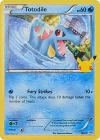 Totodile - McDonald's 25th Anniversary Promos - Pokemon card