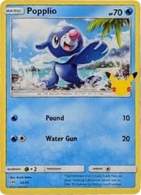 Popplio - McDonald's 25th Anniversary Promos - Pokemon card