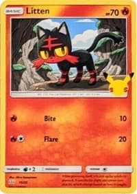 Litten - McDonald's 25th Anniversary Promos - Pokemon card