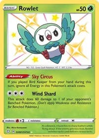 Rowlet - Shining Fates: Shiny Vault - Pokemon card