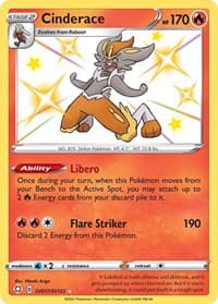 Cinderace - Shining Fates: Shiny Vault - Pokemon card