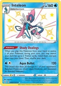 Inteleon - Shining Fates: Shiny Vault - Pokemon card