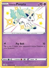 Galarian Ponyta - Shining Fates: Shiny Vault - Pokemon card