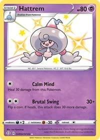 Hattrem - Shining Fates: Shiny Vault - Pokemon card