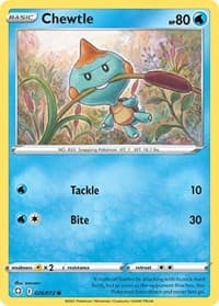 Chewtle - Shining Fates - Pokemon card