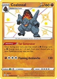 Coalossal - Shining Fates: Shiny Vault - Pokemon card