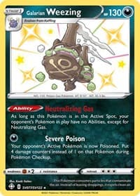 Galarian Weezing - Shining Fates: Shiny Vault - Pokemon card