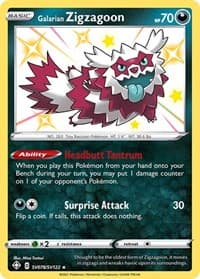 Galarian Zigzagoon - Shining Fates: Shiny Vault - Pokemon card