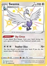 Swanna - Shining Fates: Shiny Vault - Pokemon card