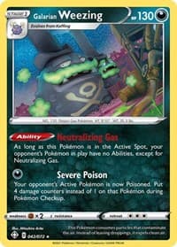 Galarian Weezing - Shining Fates - Pokemon card