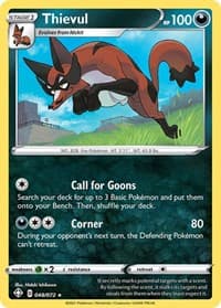 Thievul - Shining Fates - Pokemon card