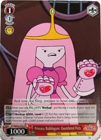 Princess Bubblegum: Gauntleted Fists - Adventure Time - Weiss Schwarz card