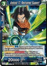 Android 17, Restrained Support - Battle Evolution Booster - Dragon Ball Super: Masters card