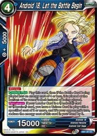 Android 18, Let the Battle Begin - Battle Evolution Booster - Dragon Ball Super: Masters card
