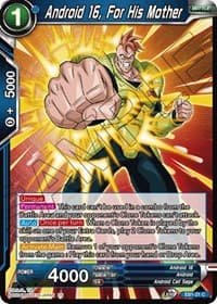 Android 16, For His Mother - Battle Evolution Booster - Dragon Ball Super: Masters card