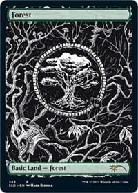 Forest (Crushing Brutality) - Secret Lair Drop Series - Magic: The Gathering card