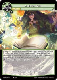 A Blank Page - The Magic Stone War - Zero - Force of Will card