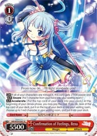 Confirmation of Feelings, Rena - Magia Record: Puella Magi Madoka Magica [Side Story] (Mobile) - Weiss Schwarz card