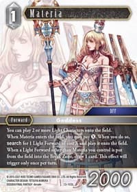 Materia - Opus XIII: Crystal Radiance - Final Fantasy TCG card