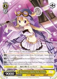 Mercernary's Battle Style, Felicia - Magia Record: Puella Magi Madoka Magica [Side Story] (Mobile) - Weiss Schwarz card