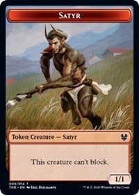 Satyr // Goblin Construct Double-sided Token (Challenger 2021) - Unique and Miscellaneous Promos - Magic: The Gathering card